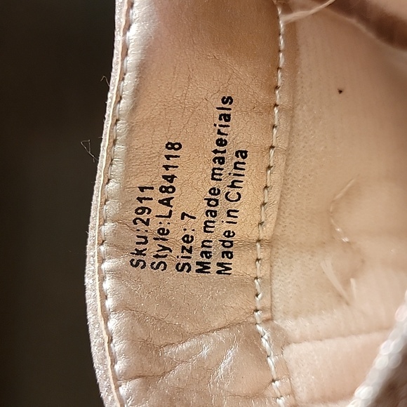 Laura Ashley NWT Rose Gold Zip Up Size 7 (Toddler) Boot with Glitter Detail - Picture 7 of 7